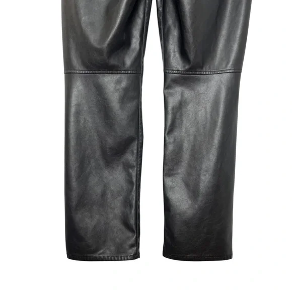 GAP Black Super Soft Faux Leather Vintage Slim High Rise Pants - Picture 8 of 16